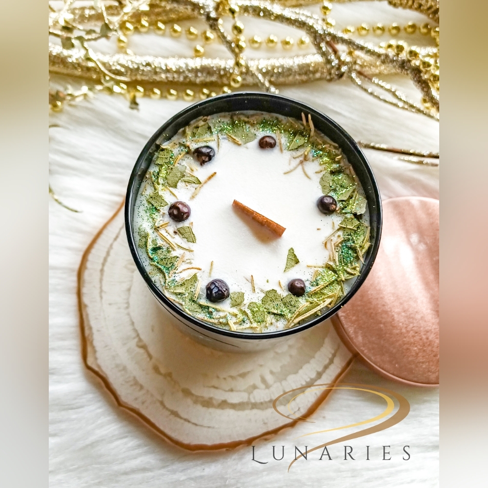 Little Forest Soy Wax Candle with Wood Wick and Botanicals